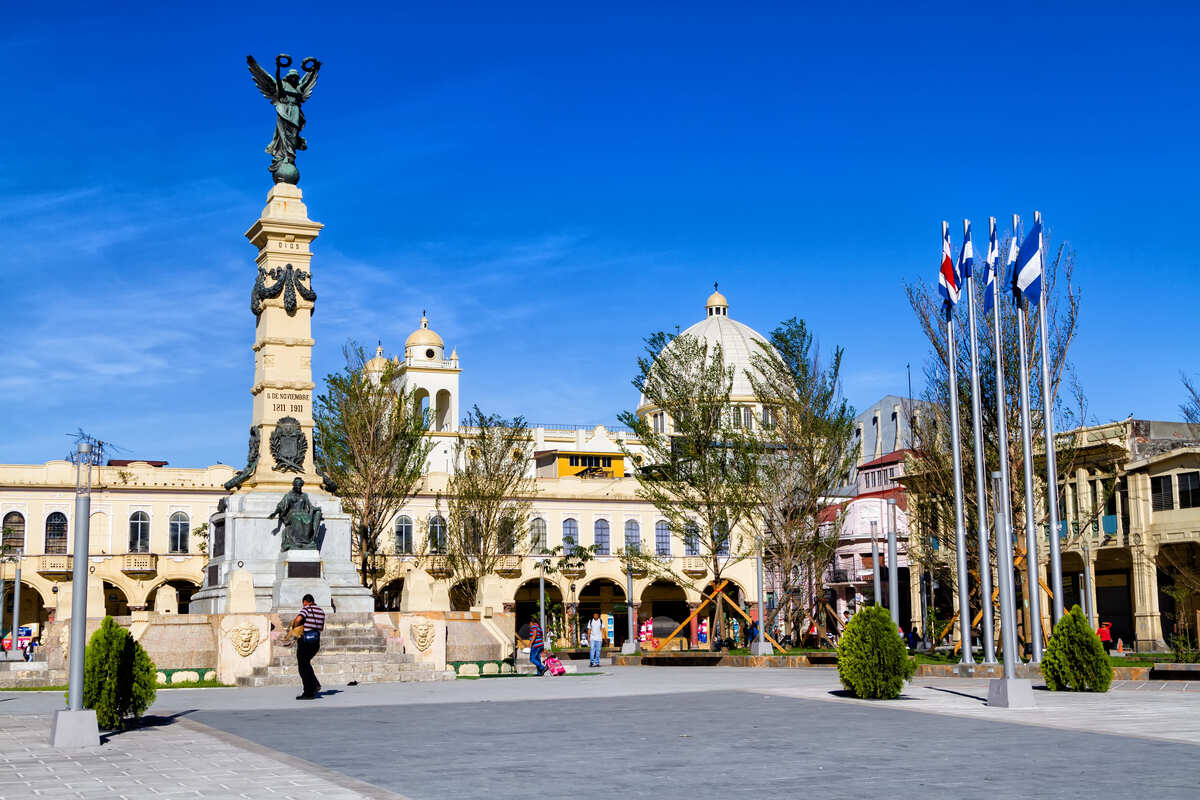 Central Square In San Salvador, El Salvador