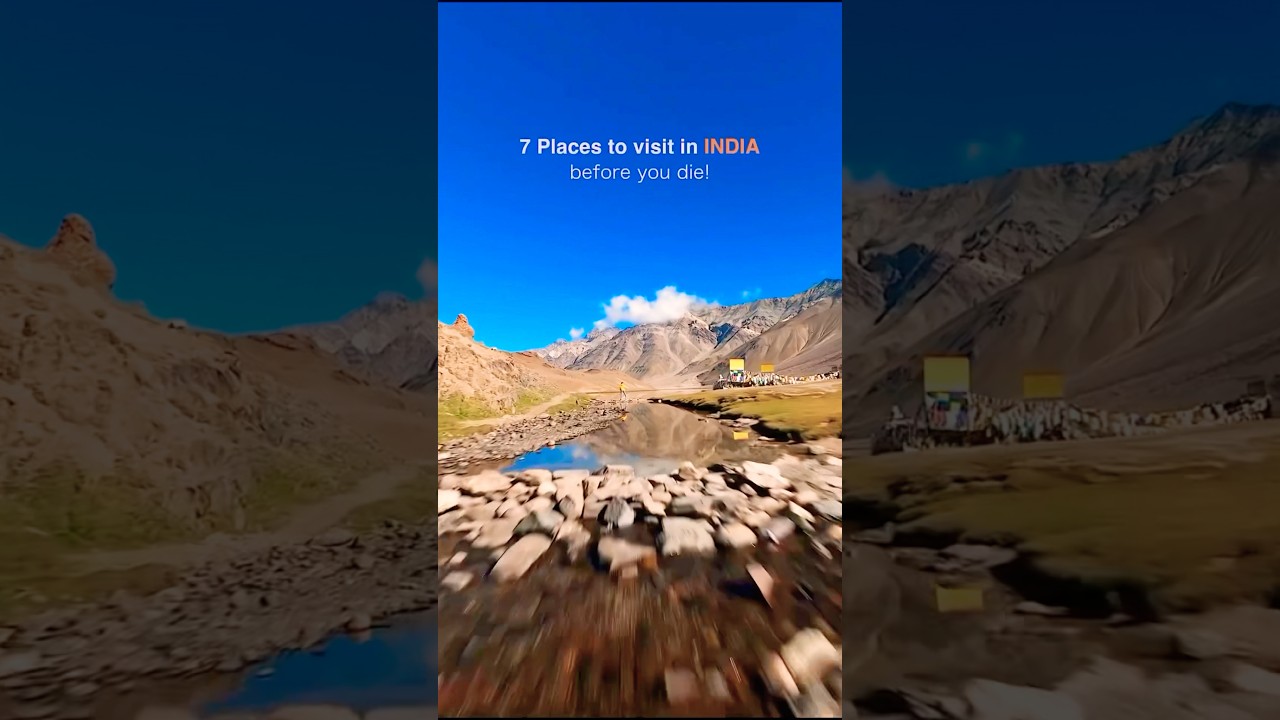 7 Most Breathtaking Places in India 🇮🇳 | Must visit before you die! #TravelIndia #India #YTShorts