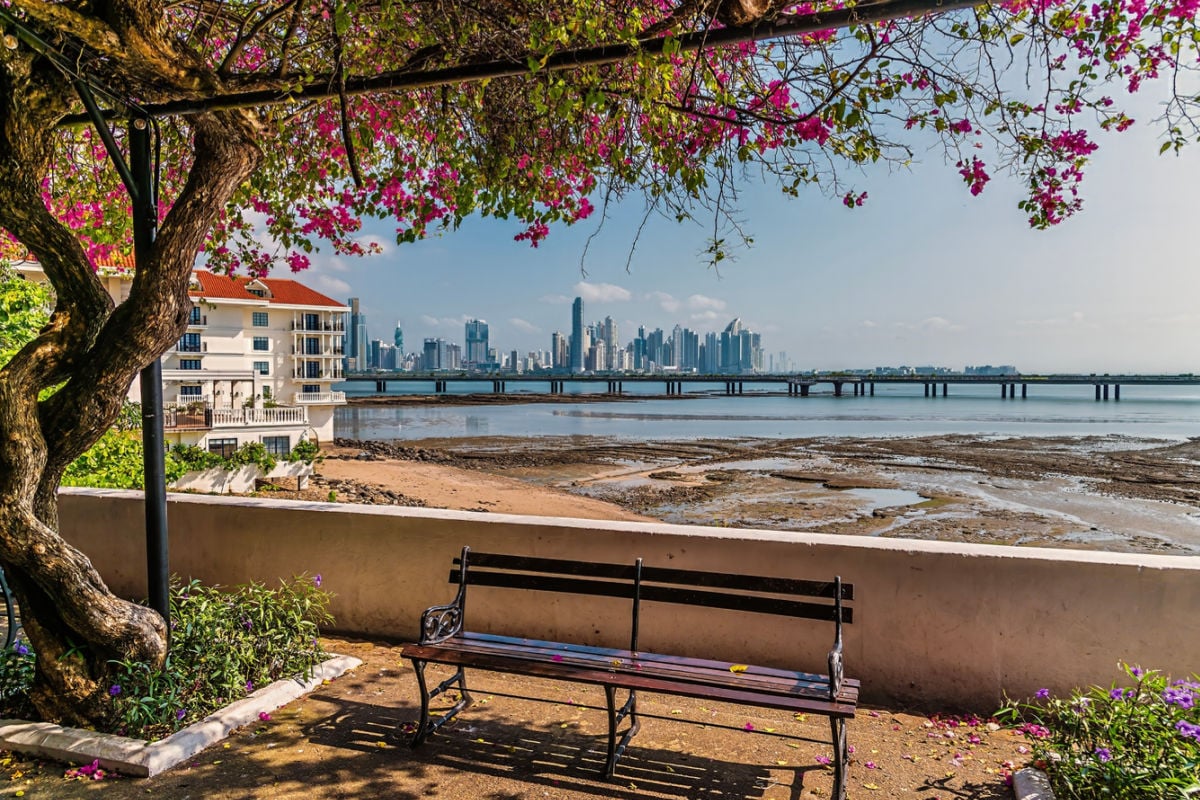 Scenic view of Panama City, Panama skyline